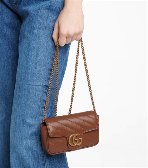 Gucci GG Emblem super mini shoulder bag